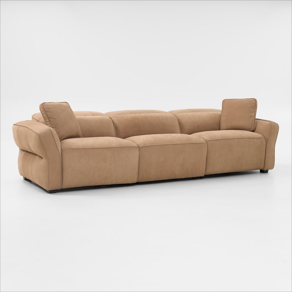 connor light brown sofa   