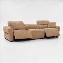 connor light brown sofa   