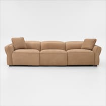 connor light brown sofa   