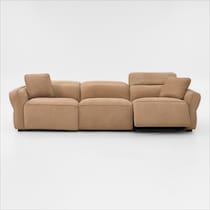 connor light brown sofa   