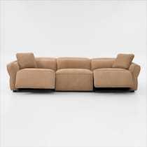 connor light brown sofa   