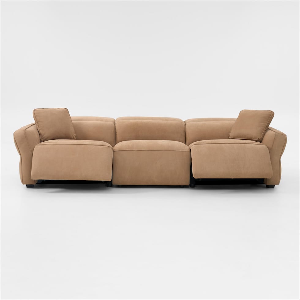 connor light brown sofa   