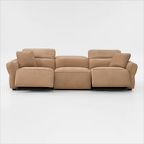 connor light brown sofa   