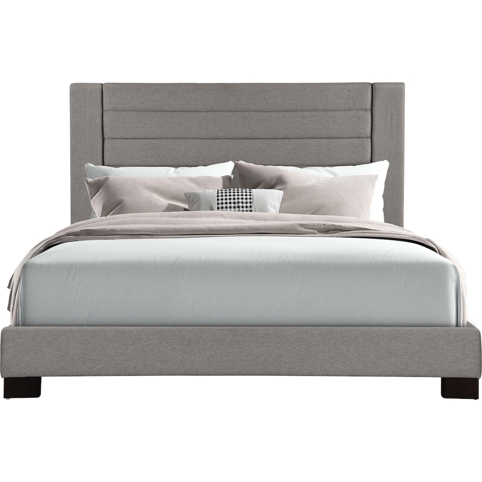 conrad gray king bed   
