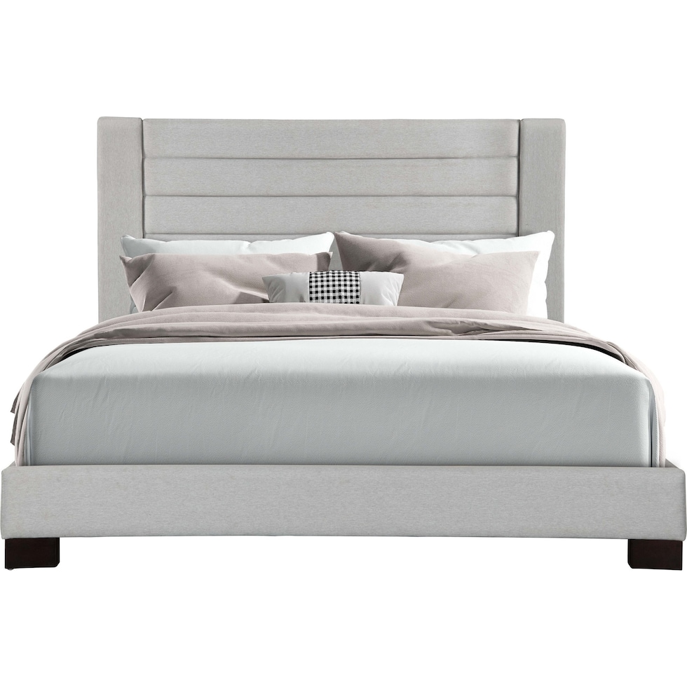 conrad gray king bed   