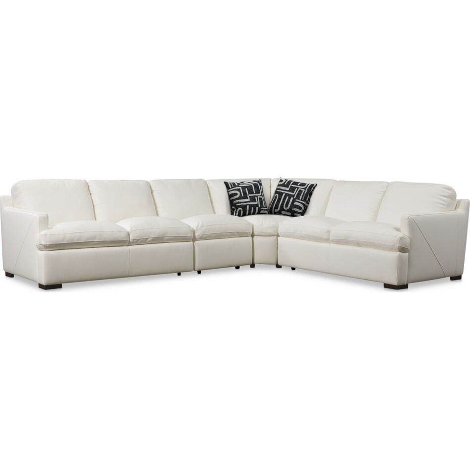 conroy white  pc sectional   