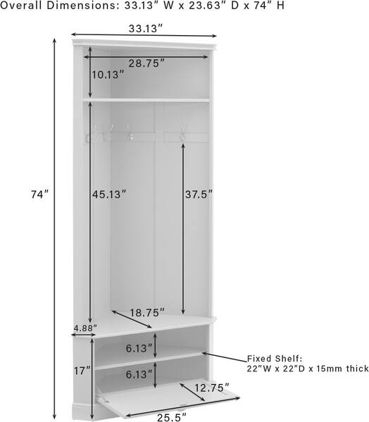 Conway Corner Hall Tree | American Signature Furniture