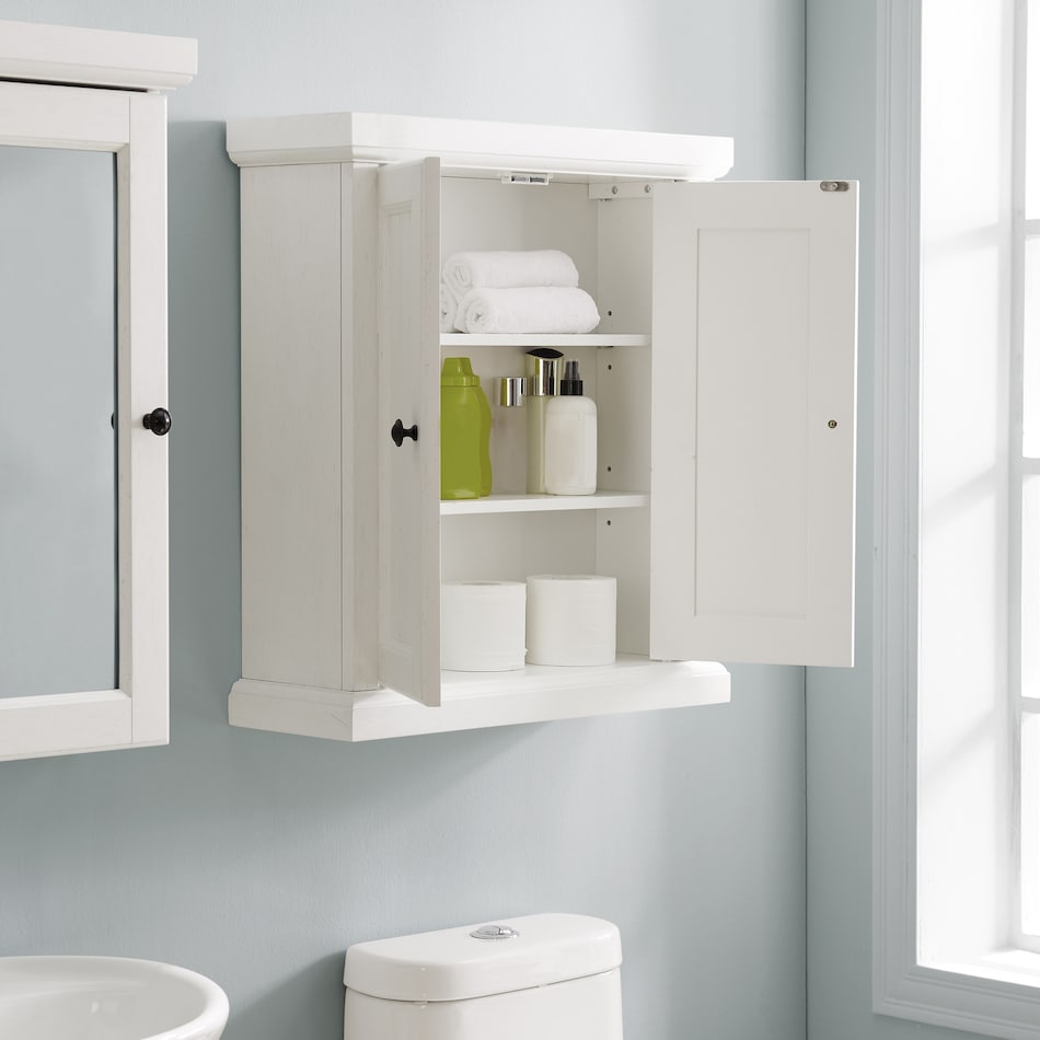conway white bathroom cabinet   