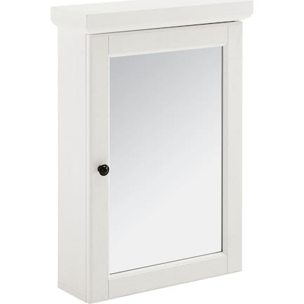 Conway Mirrored Wall Cabinet - White