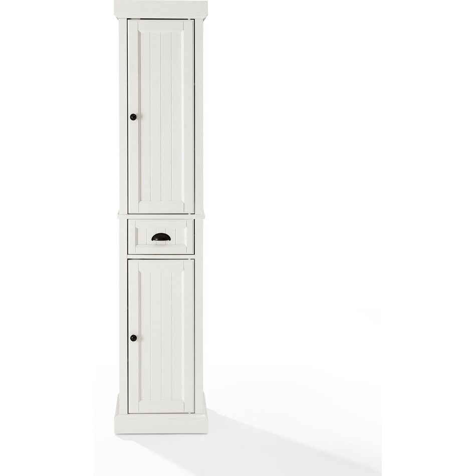 conway white linen cabinet   