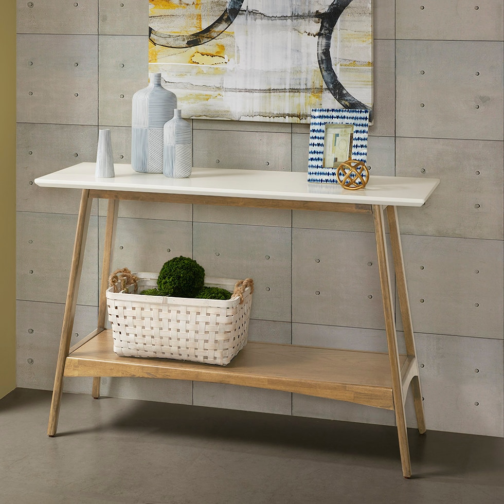 copa neutral console table   