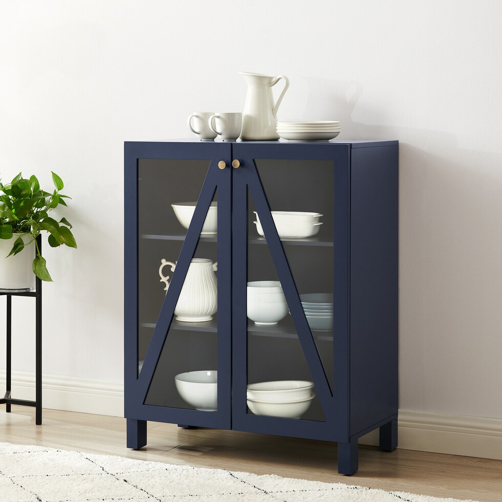 cora blue kitchen pantry   