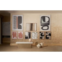 coral gray wall art   