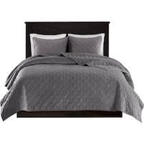 coraline gray full queen bedding set   