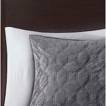 coraline gray full queen bedding set   