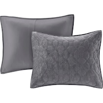 coraline gray full queen bedding set   