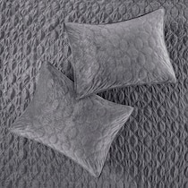 coraline gray full queen bedding set   