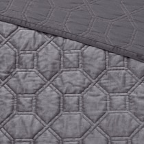 coraline gray full queen bedding set   