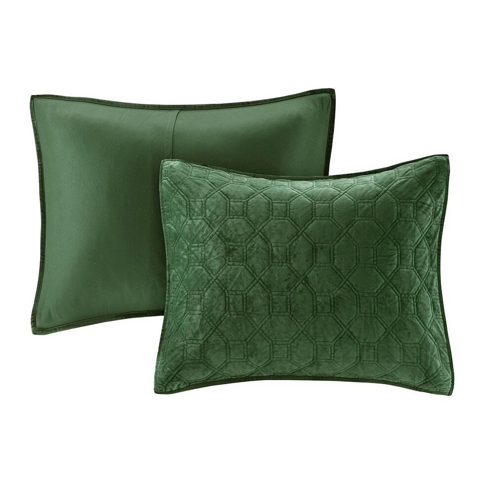 coraline green full queen bedding set   