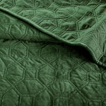 coraline green full queen bedding set   