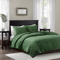 coraline green king california king bedding set   