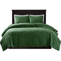 coraline green king california king bedding set   