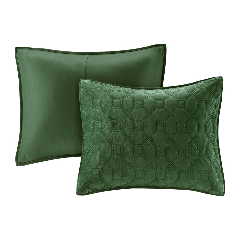 coraline green king california king bedding set   
