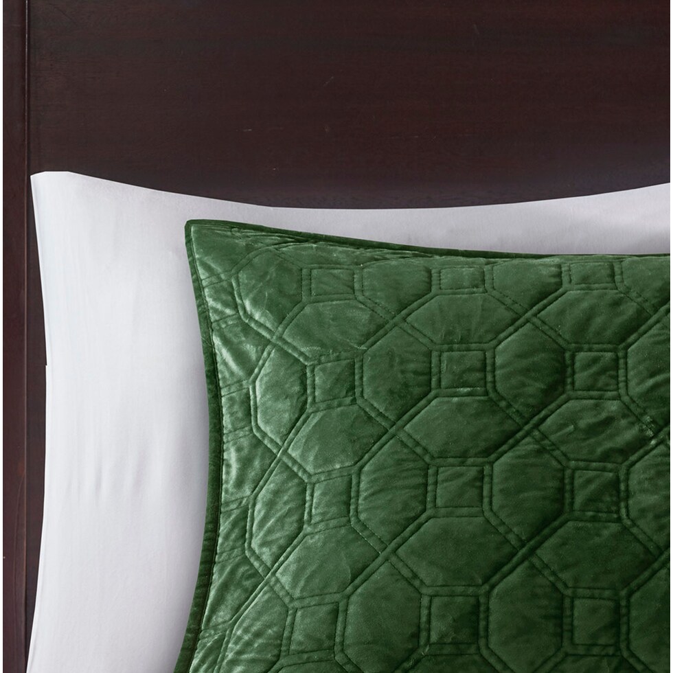 coraline green king california king bedding set   