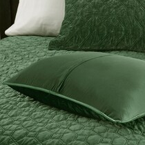 coraline green king california king bedding set   