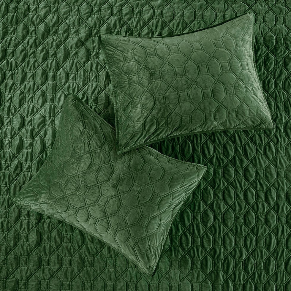 coraline green king california king bedding set   