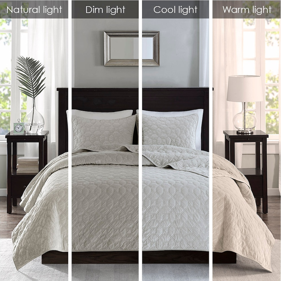 coraline neutral full queen bedding set   