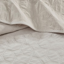 coraline neutral king california king bedding set   