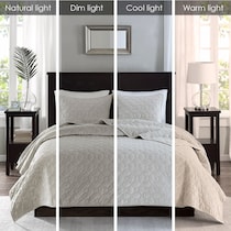 coraline neutral king california king bedding set   