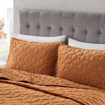 coraline orange full queen bedding set   