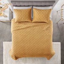 coraline yellow full queen bedding set   