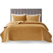 coraline yellow full queen bedding set   
