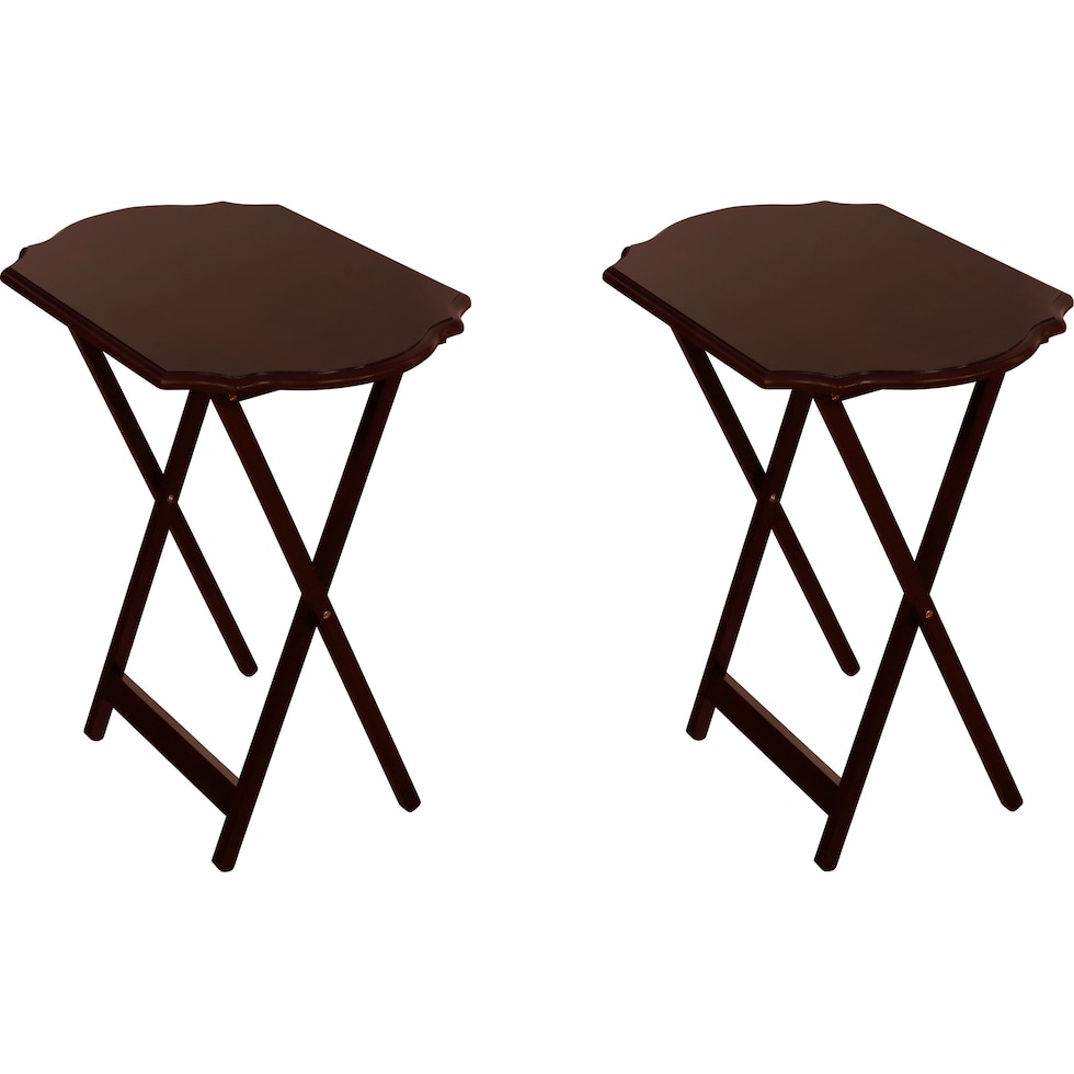 cordelia dark brown tray table   