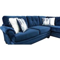 cordelle blue  pc sectional with right facing chaise   