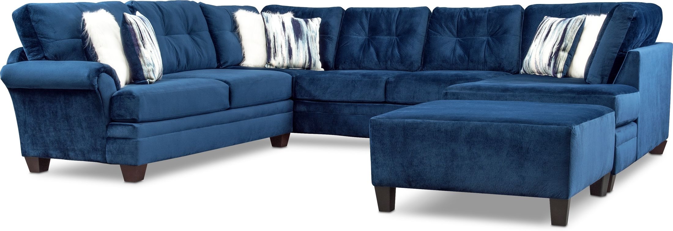 Cordelle 3-Piece Sectional with Chaise and Ottoman