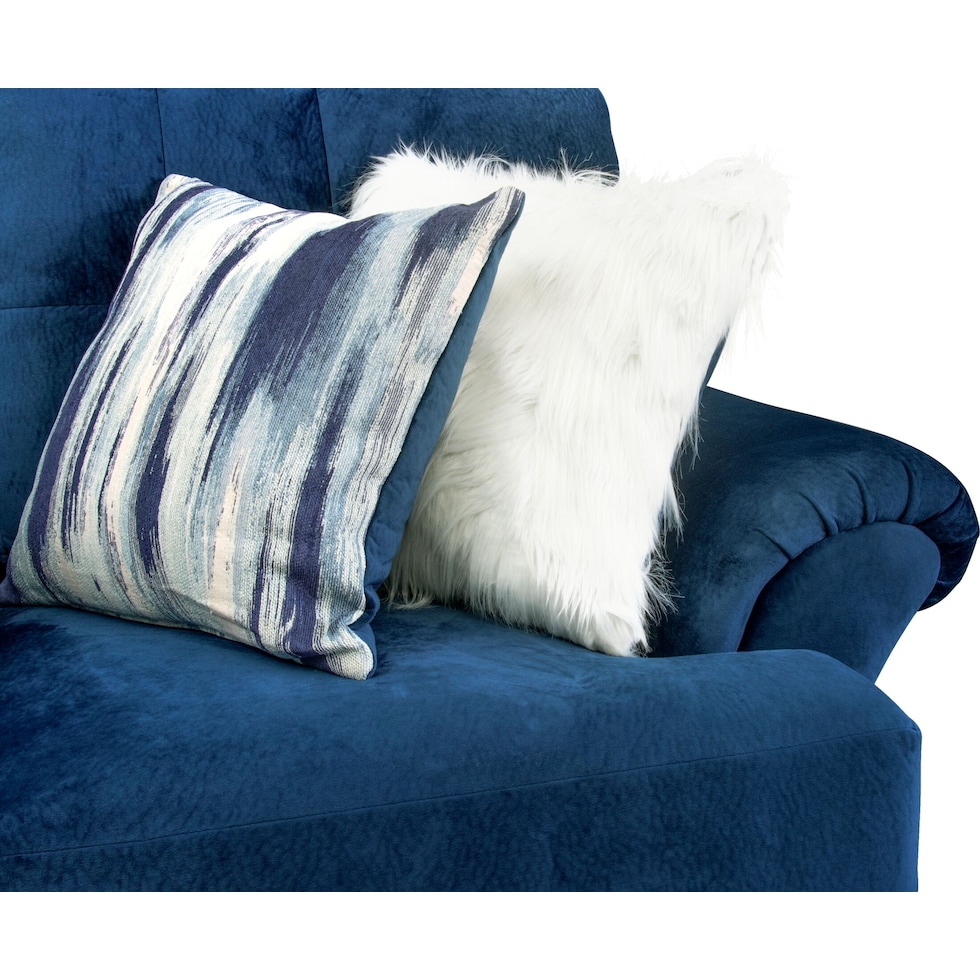 cordelle blue sofa   