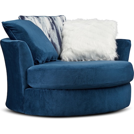 Cordelle Swivel Chair - Blue