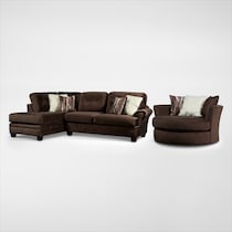 cordelle dark brown  pc living room   