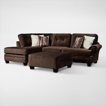 cordelle dark brown  pc living room   