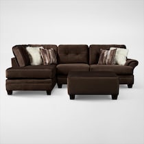 cordelle dark brown  pc living room   