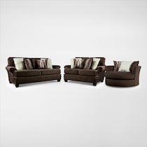 cordelle dark brown  pc living room   
