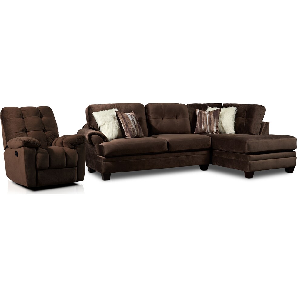 cordelle dark brown  pc living room   