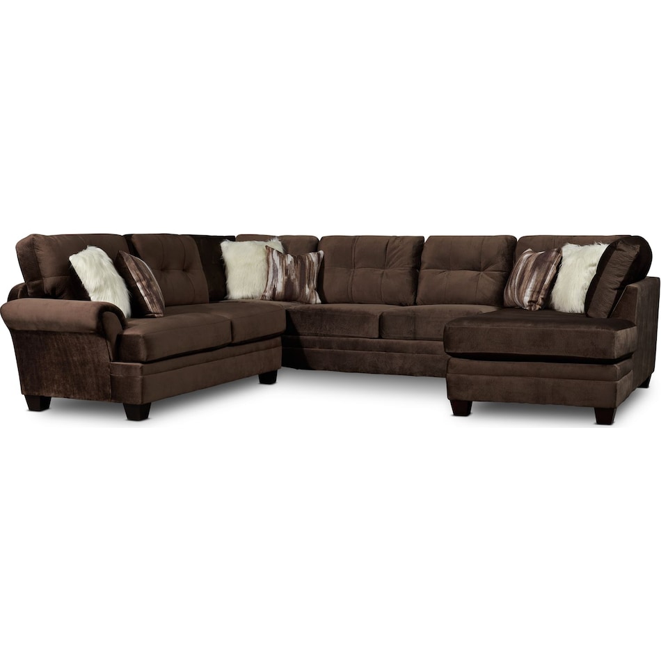 Cordelle 3 Piece Sectional With Chaise
