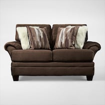 cordelle dark brown loveseat web   
