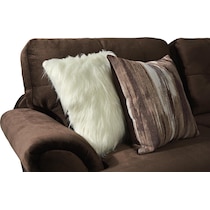 cordelle dark brown sectional   