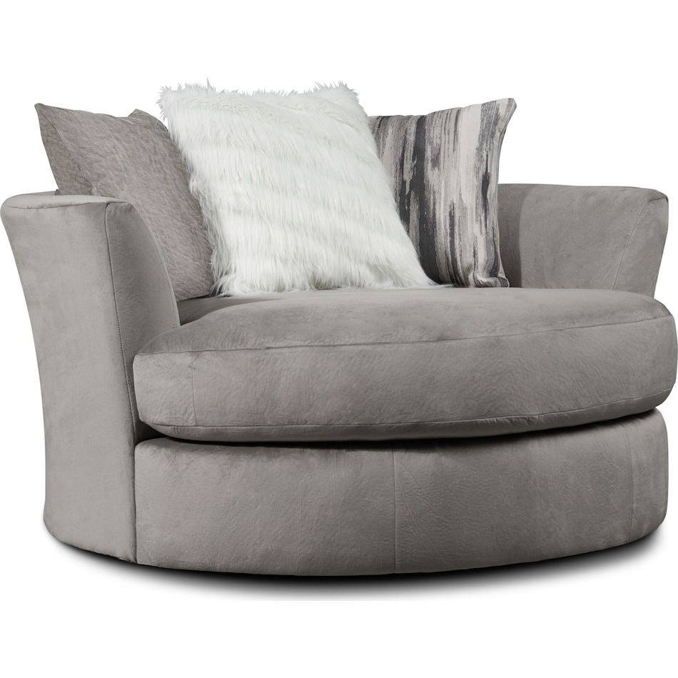 cordelle gray  pc sectional and chair   